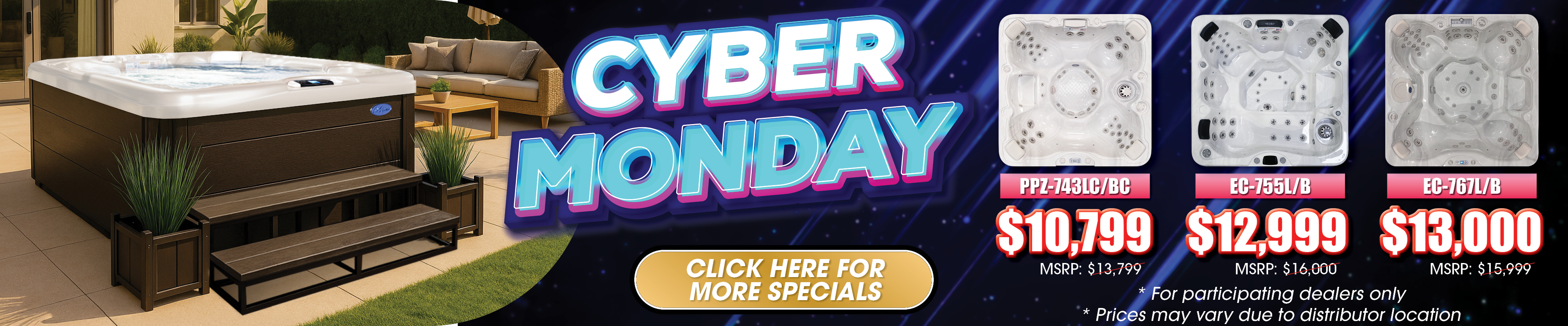 Calspas hot tub being used in a family setting - Santa Ana